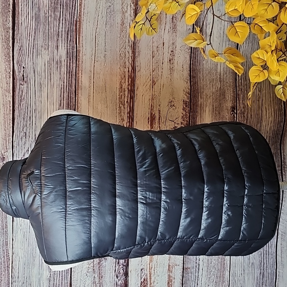 NEW BLACK POLAR EDGE NYLON SLEEVELESS PUFFER VEST - Picture 6 of 12